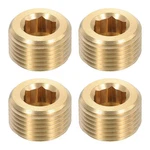 Uxcell 4pcs Brass Pipe Plug Fitting, 3/8" Bsp Male Hex Counter Bsp, Gold. Fixed Price $19.99.