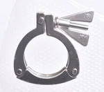 Ca 2" Three Segment Heavy Duty Sanitary Tri Clamp Stainless Steel 304. Fixed Price $14.99.