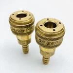 Lot Of 2 Parker B30-5b Brass Coupler Quick 1/4" X 3/8" Hose Barb. Fixed Price $39.95.