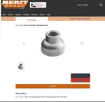 2"x1-1/2" Mb-316 Stainless Steel Reducing Coupling Merit Brass Msrp$136 316 Ss. Fixed Price $38.74.