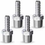 Maacflow Stainless Steel 3/8" 5/16" Barb X Male Npt, Silver. Fixed Price $21.78.