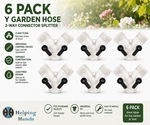 6 Universal 3/4" Faucet & Hose 2-way Y Splitter Connector Adjustable Water Valve. Fixed Price $19.95.