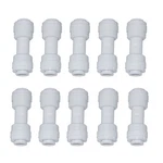 Malida 1/4" Od To Push Fit Straight Union Quick I-tt-0202, White. Fixed Price $10.29.