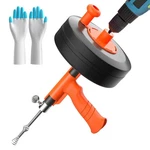 35ft Drain Auger Plumbing Snake With Drill Adapter Heavy Duty Flexible Steel Sin. Fixed Price $64.35.