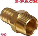 2-pack! 1" Barb X 3/4" Npt Male Brass Hose Fitting 57001-1612 Anderson Metal. Fixed Price $20.42.