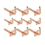 Pack Of 10 Copper Stub Out Elbows With Wall Flange 1/2 -6i. Fixed Price $67.21.