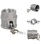 4x Aluminum Camlock (4" Part D) Cam & Groove Hose Fittings, Lock Fitti.... Fixed Price $49.99.
