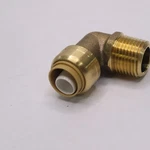 Sharkbite 90-deg Elbow Fitting Brass 1/2" Push-to-connect X Mip U280lfa. Fixed Price $10.50.