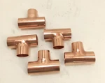 Mueller W04068 1-1/4" C X Wrot Copper Tee Solder Joint 1-3/8" Od 5pk. Fixed Price $49.99.