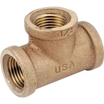 Anderson Metals 738101-08 Pipe Tee, 1/2 In, Fipt, Brass, 200 Psi Pressure. Fixed Price $12.02.