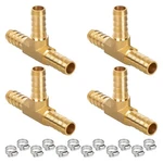 Kainga 1/4" Hose Tee Barb, Brass Barb Fittings, X 1/4"x 1/4",. Fixed Price $11.62.