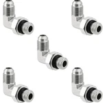 Racewill 5 Pack 90 Degree Elbow 3/8" Jic Male X Orb Male-5 Pack, Silver. Fixed Price $28.22.