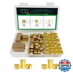 Japtend 55pcs 3/8 Brass Compression Sleeves Ferrules Inserts Nuts Fittings. Fixed Price $15.38.