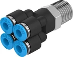Festo Multiple Distributor Qsq 1/8 6 153208 Push In 1/8" Npt 5.2 Mm. Fixed Price $19.40.
