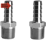Beduan Stainless Steel 3/8" Hose Barb To 3/4" Male Npt Home Brew Fitting Water. Fixed Price $21.72.