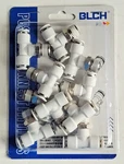 Blch Elbow Push-to-connect Fittings 1/2" Od X 3/8" Npt Plastic Metal Pack Of 10. Fixed Price $14.95.