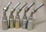 5 Weatherhead Hydraulic Hose Crimp Fittings 06u-b46 Male Inverted Flare 45. Fixed Price $30.00.