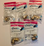 Sharkbite 1/2" X Fnpt Elbow Push-to-fit Brass Fittings, #u308lfa, Lot Of 5. Fixed Price $24.95.