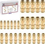 26pcs Quick Connect Brass Dot Air Line Fittings Straight Union 1/4 3/8 5/32 T. Fixed Price $55.02.