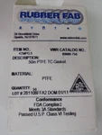 Rubber Fab Technologies 42mpg.5 .5in Ptfe Tc Gasket Box Of 24. Fixed Price $19.99.