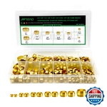 Japtend 325pcs Brass Compression Sleeves Ferrules Fittings Assortment Kit 3/4. Fixed Price $36.94.