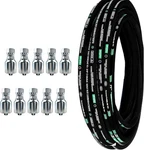 Haichy 1/2" X 50ft Coiled Rubber Hydraulic Hose With 10pcs Npt Fittings. Fixed Price $167.14.