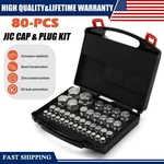 80pcs Jic 37 Flare Cap And Plug Kit Hose Tube Pipe Fitting Set Hydraulic. Fixed Price $62.99.