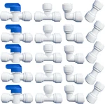 20 Pcs Water Push To Connect Quick Fittings 3/8" Tube Od For Ro Re. Fixed Price $23.99.