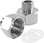 Joywayus 2pcs 1/2 G Female To 3/8 Compression Male Thread Pipe Fitting, Nickel P. Fixed Price $14.81.