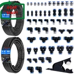 Taiidaues 55 Pcs Air Line Tubing 1/8", 1/4", 3/8", 1/2", Black Blue. Fixed Price $80.39.
