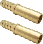 2 Pcs Brass Reducer 3/8" To 5/16" Barb Hose Id Splicer Barbed Fitting, Hex Union. Fixed Price $10.82.