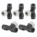 Patikil Female Branch Tee 1/4 Inch Tube Od X 1/4" 1/8fnpt, Black. Fixed Price $14.41.