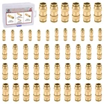 Boeray 48pcs Quick Connect Brass Dot Air Line Fittings Straight Union 1/4 3/.... Fixed Price $113.68.