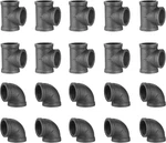 1" Thereaded Tee & Elbow, 20 Pack Industrial Cast Malleable Iron Pipe Elbow/tee. Fixed Price $48.95.