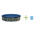 New Winter Above Ground Round Swimming Pool Cover 28' + 2 4x8 Air Pillows. Fixed Price $86.99.