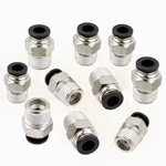 10 Pieces Pneumatic 1/4" Tube X 3/8" Npt Male Connector Push To Connect Fitting. Fixed Price $25.99.