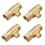Lead-free 4 Pcs Brass Angle Stop Add-a-tee Valve 3/8" Female By 3/8 Inch 1.... Fixed Price $24.49.