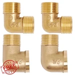 Gdfymi Brass Pipe Fitting 90 Degree Elbows, 4pcs 1/2" Npt. Fixed Price $20.00.