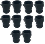 (10 Pack) 1/2" Type A Poly Camlock Female Npt X Male Adapter Polypropylene. Fixed Price $29.95.