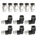12 Pcs Straight Push Release Connectors To Connect Tube Fitting Connec. Fixed Price $17.42.