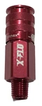 Legacy Colorconnex X-flo Coupler, Industrial Type D, 1/4" Mnpt, Red. Fixed Price $12.59.
