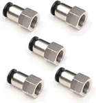 1/8 Npt Female Push To Connect Fittings,ceker 1/4 Inch Air Tube Od Fittings. Fixed Price $19.41.