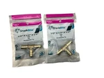 Sharkbite 1/2 In. X Barb Brass Pex Tee Uc362lfa Pack Of 2. Fixed Price $9.99.