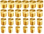 Whk 24 Pcs Brass Hex Pipe Plug Fittings Npt Male 1/8",1/4",3/8",1/2", Copper. Fixed Price $35.34.