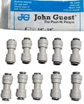 (15) Genuine P. Nsf-51 John Guest Pi0408s Plastic Gray Acetal Union 1/4"od Tube. Fixed Price $14.99.