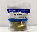 Jones Stephens C77426lf 3/4" Plumbite Push On 90 Degrees Elbow Brass. Fixed Price $9.88.