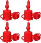 1/4" Iso5675 Hydraulic Quick Coupler Dust Cap And Plug, 4 Sets Rubber Plug Cover. Fixed Price $31.99.