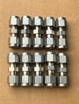 Lot Of 10: Swagelok Stainless Steel Union Fittings 3/16" Od Tube, Ss-300-6 New. Fixed Price $125.00.