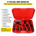 21pc Ball Joint Press Kit Carbon-steel Auto Repair Remover Install Adapter Tool. Fixed Price $269.99.