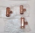 Lot Of 3 Viega 77467 , 1-1/2" X 1" Propress Copper Tee Pro Press. Fixed Price $49.00.